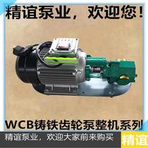 High-temperature electric gear oil pump WCB-30 50 75100 self-priming pump hand oil pump edible oil delivery oil pump