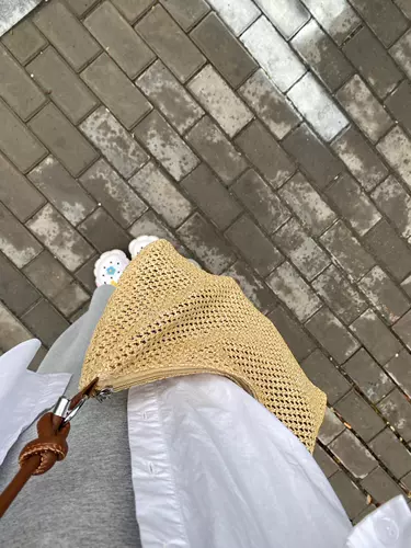 Летняя соломенная вместительная и большая сумка через плечо, универсальная пляжная сумка на одно плечо