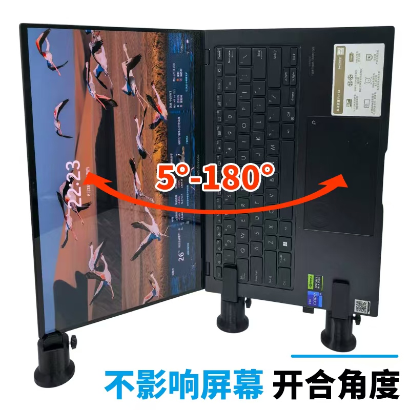 Laptop Stand Desktop Vertical Support Stand Office Desk Heightening Stand Side-Mounted Secondary Screen Storage Rack Laptop Stand Desktop Vertical Support Stand Office Desk Heightening Stand Side-Mounted Secondary Screen Storage Rack