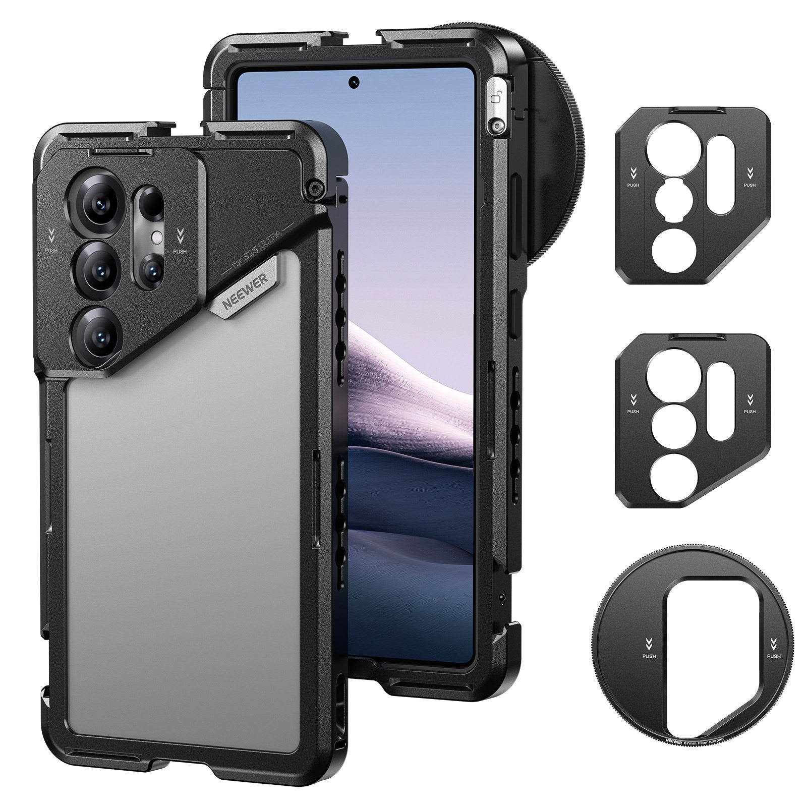 Newer Phone Lens Case Suitable for Samsung S25 Ultra Phone External Lens 17mm Lens Case 67mm Filter Protection Anti-Drop Shell Photography Set with Filter Phone Case Protective Cover