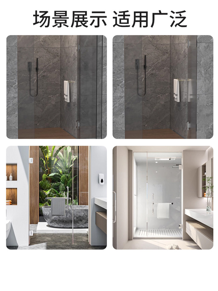 Glass Door Lotus Leaf Shower Room Glass Door Hardware Accessories 180-Degree Hinge Frameless Tempered 90-Degree Glass Hinge