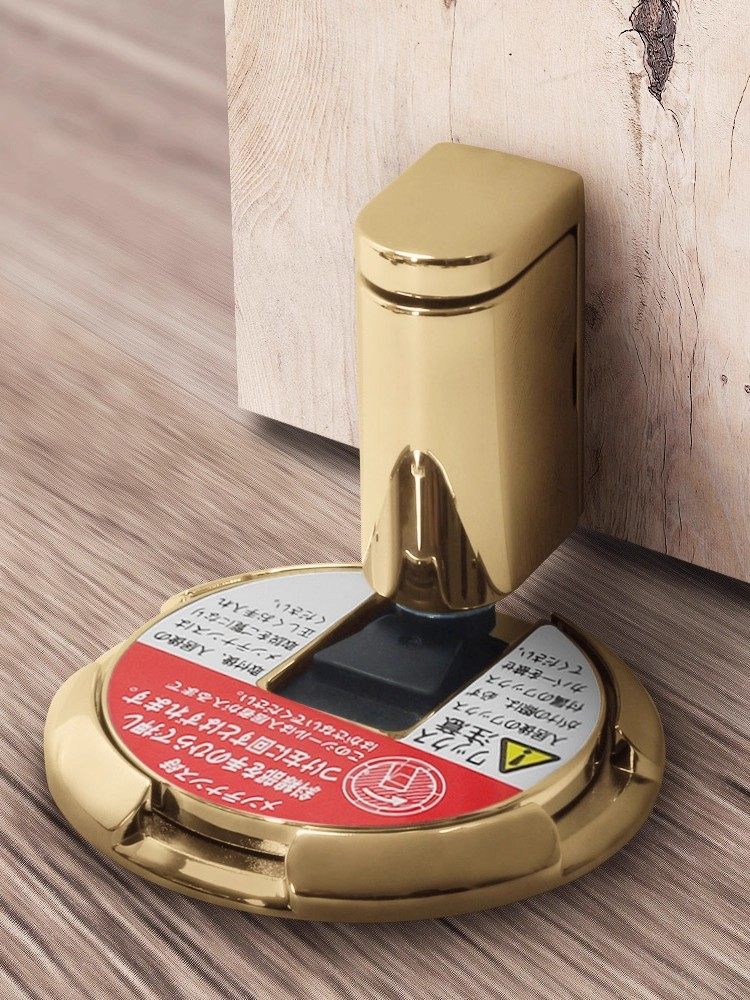 New High-End Minimalist Mechanical Door Stop, Floor-Mounted, No Drilling Required, Silent, Windproof, Anti-Collision, Invisible Door Stopper