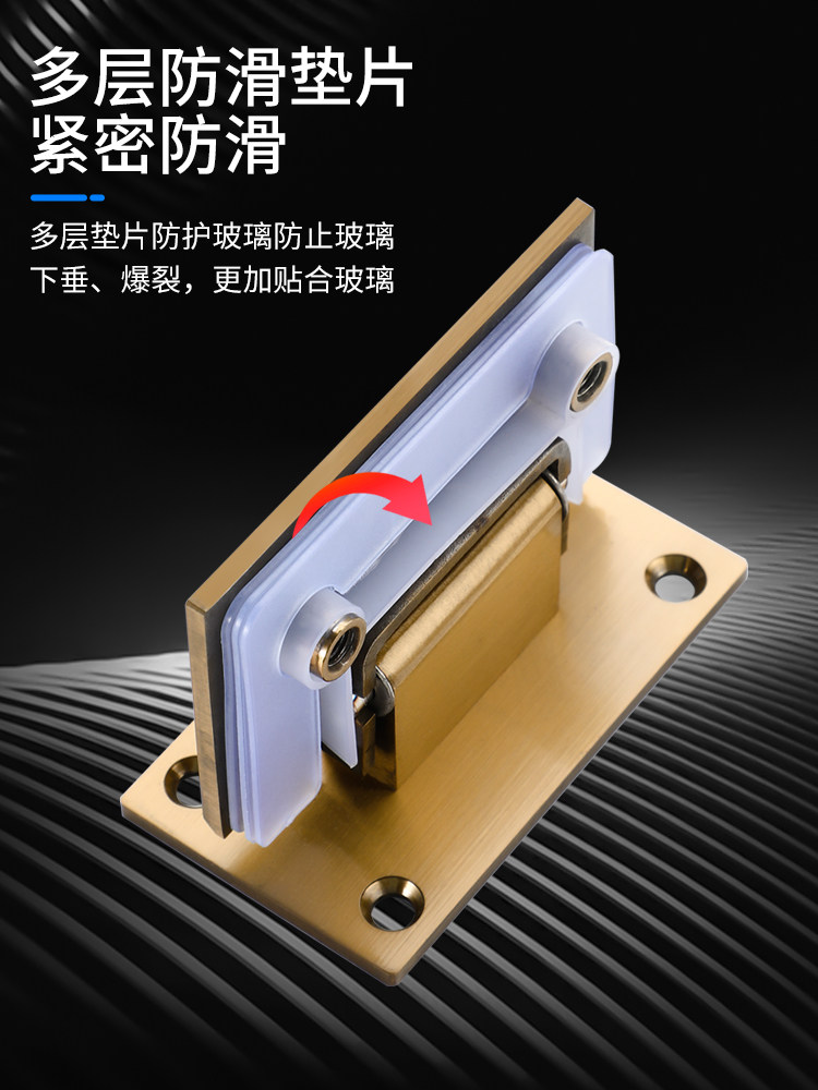 Glass Door Hinge 180 Degree Bathroom Hinge Clamp Tempered Glass Door Hinge Frameless 90 Degree Accessories 304 Stainless Steel