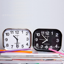 Modern simple silent small alarm clock for students desktop bedside bedroom alarm clock for the elderly with large characters