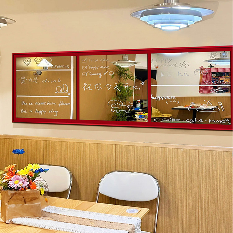 Dopamine Fake Window Graffiti Colorful Mirror Decorative Painting Bauhaus Restaurant Hanging Painting Milk Tea Shop Atmosphere Decoration