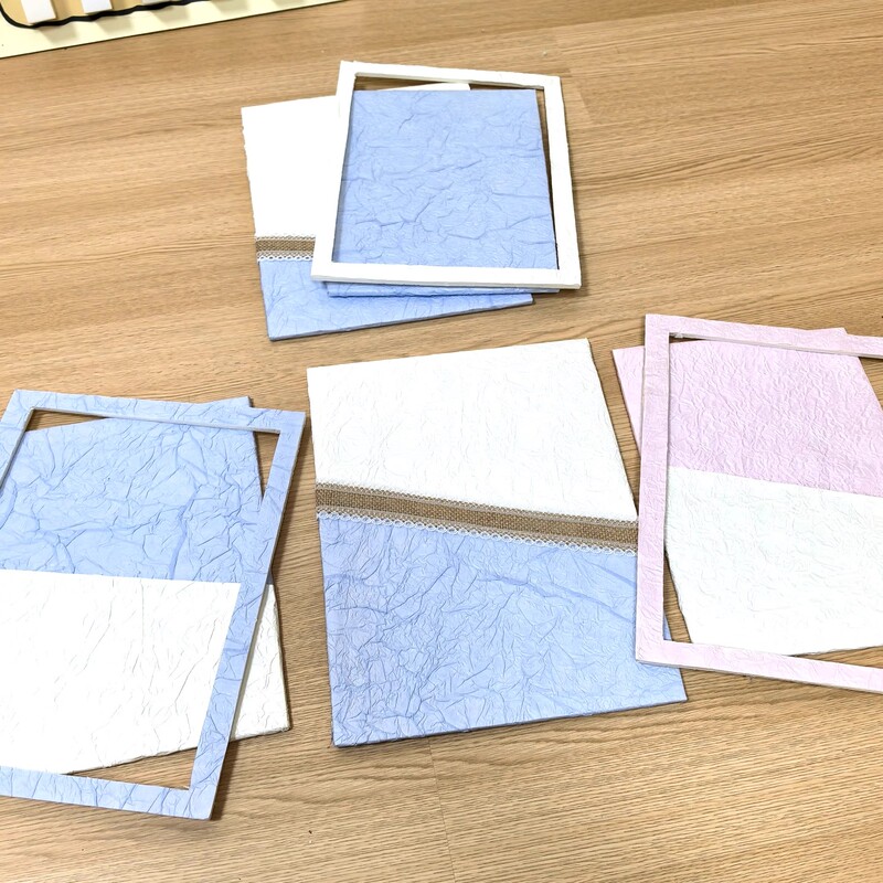 Kindergarten Fresh Blue Theme Wall Border Back-To-School Decoration Ocean Style Textured Paper Semi-Finished Product Display Board Arrangement