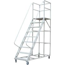 Mobile industrial step ladder supermarket shelf cart climbing 23 with height can be warehouse tallying rice ladder rice wheel platform