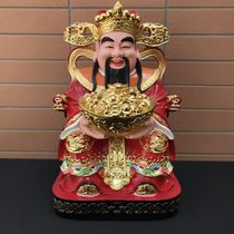 Painted God of Wealth statue for home company shop office opening to worship Bigan Wen God of Wealth Buddha statue ornaments