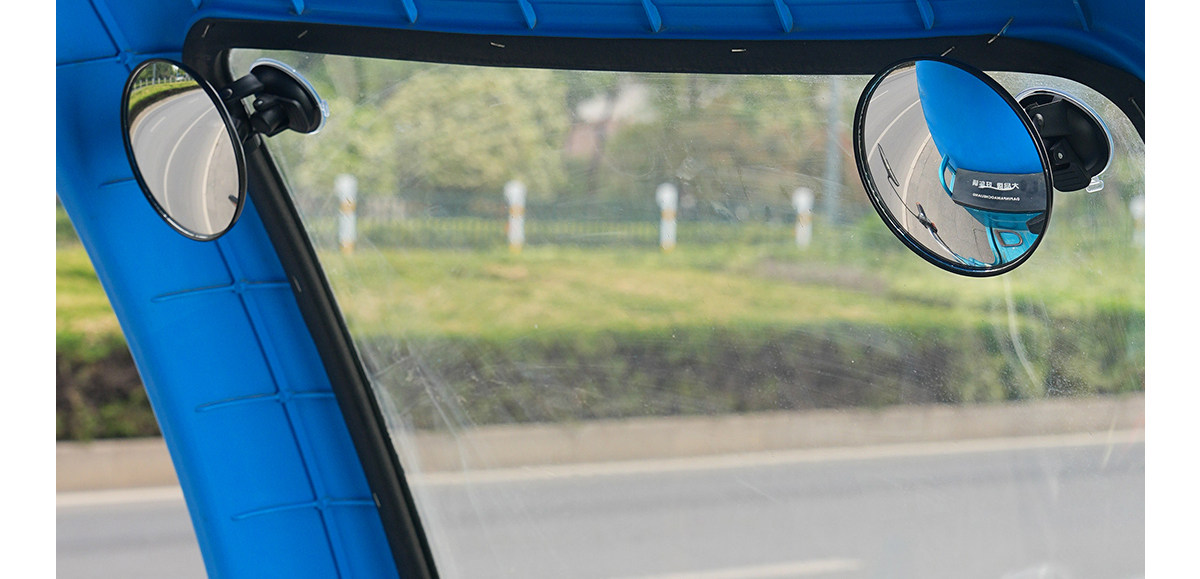 Suction Cup Electric Tricycle Rearview Mirror, Large Field of View, Convex Reversing Mirror, Reflector, Round Auxiliary Mirror, Universal for Four Wheels