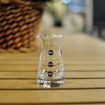 (One piece) Household lead-free glass liquor dispenser two or two with scale small black and white 80 pot without handle