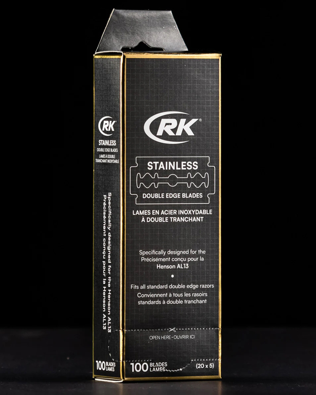 Henson Rk Stainless Steel De Razor Blades - 100Pk