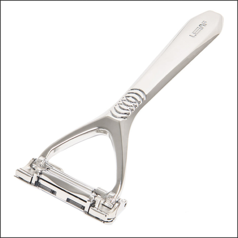 Leaf Two Razor New Model Leaf-Shaped Double-Blade Manual Razor, All-Metal, Fully Washable, Rust-Free