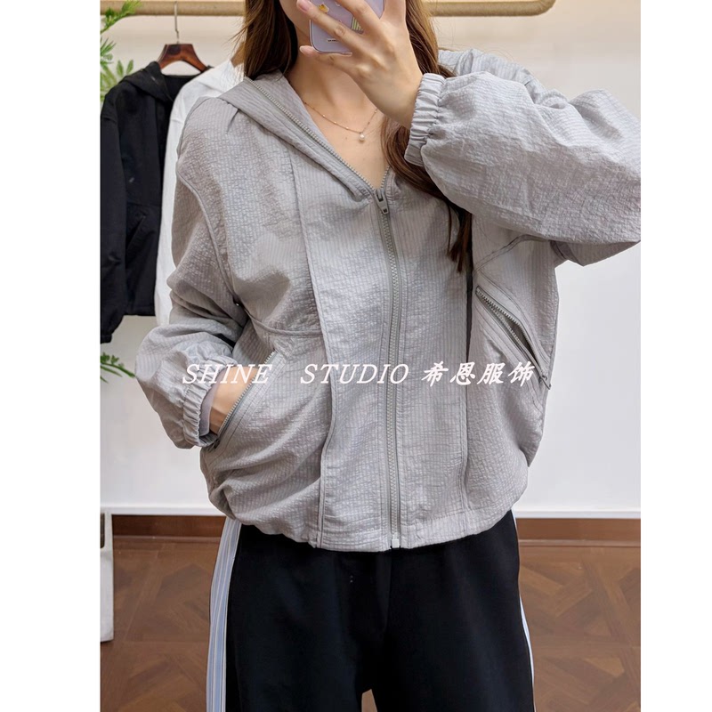Korean Single Dem~ Light Outdoor Hooded Zipper Jacket, Lightweight Early Autumn Loose Long-Sleeved Top Aw2606168 Korean Single Dem~ Light Outdoor Hooded Zipper Jacket, Lightweight Early Autumn Loose Long-Sleeved Top Aw2606168