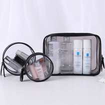 Voyage portable contenant le sac Trois sets de maquillage transparent étanche sac de maquillage minimaliste