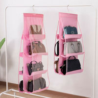 8 Pockets Sheelf Bag Hanging Handbag Organizer Storage Holder