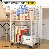 Белое двухэтажное дизайнерское ограждение