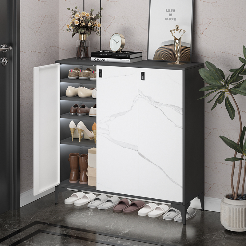 Steel Shoe Cabinet for Home Entrance, New 2025 Popular Model, High-End Iron Shoe Cabinet, Storage Cabinet Integrated Against the Wall Steel Shoe Cabinet for Home Entrance, New 2025 Popular Model, High-End Iron Shoe Cabinet, Storage Cabinet Integrated Against the Wall