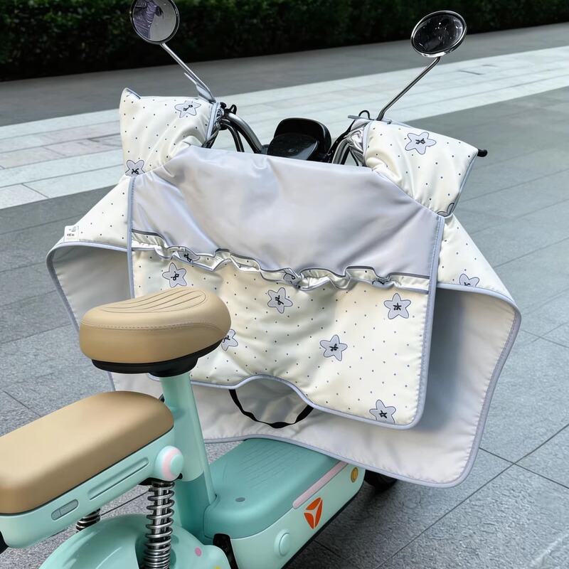 Floral Windproof Cover for Summer Electric Bikes and Motorcycles, Universal Waterproof and Sun-Proof for Electric Scooters, Suitable for All Seasons, 2026 New Model