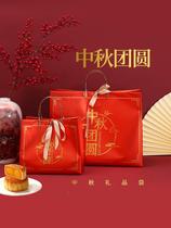 Mooncake handbag non-woven red Mid-Autumn Festival gift bag packaging bag packaging bag thickened high-end gift giving