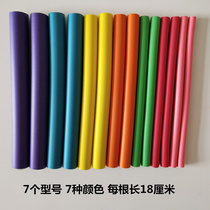New product curling bar set curling iron curling iron plastic sponge rod Amazon rubber plastic curling bar hairdressing supplies