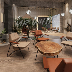 Internet Celebrity Milk Tea Shop Sofa Dessert Shop Cafe Table and Chair Combination Book Bar Clear Bar Restaurant Music Meal Bar Set