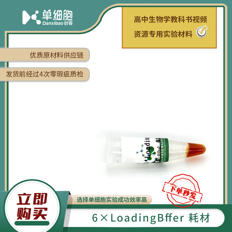 6xLoadingBffer   适用于生物实验《DNA片段的扩增及电泳鉴定》