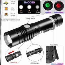 5000LMLedflashlightUSBtorchZoomable18650BicycleLight