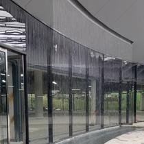 Fiber optic cable water curtain flowing water screen wall flowing water water view waterscape steel wire digital water curtain artificial waterfall project