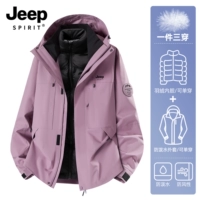 Одинаковый стиль для мужчин и женщин — Lotus Mist Purple [Вниз на подкладке/три в одном]