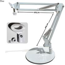 New microphone holder rack clip capacitive microphone metal desktop desktop desktop disc cantilevered live white