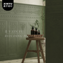 French retro bathroom tiles 300X900 matte dark green sea-based cloth tiles toilet bathroom wall tiles E