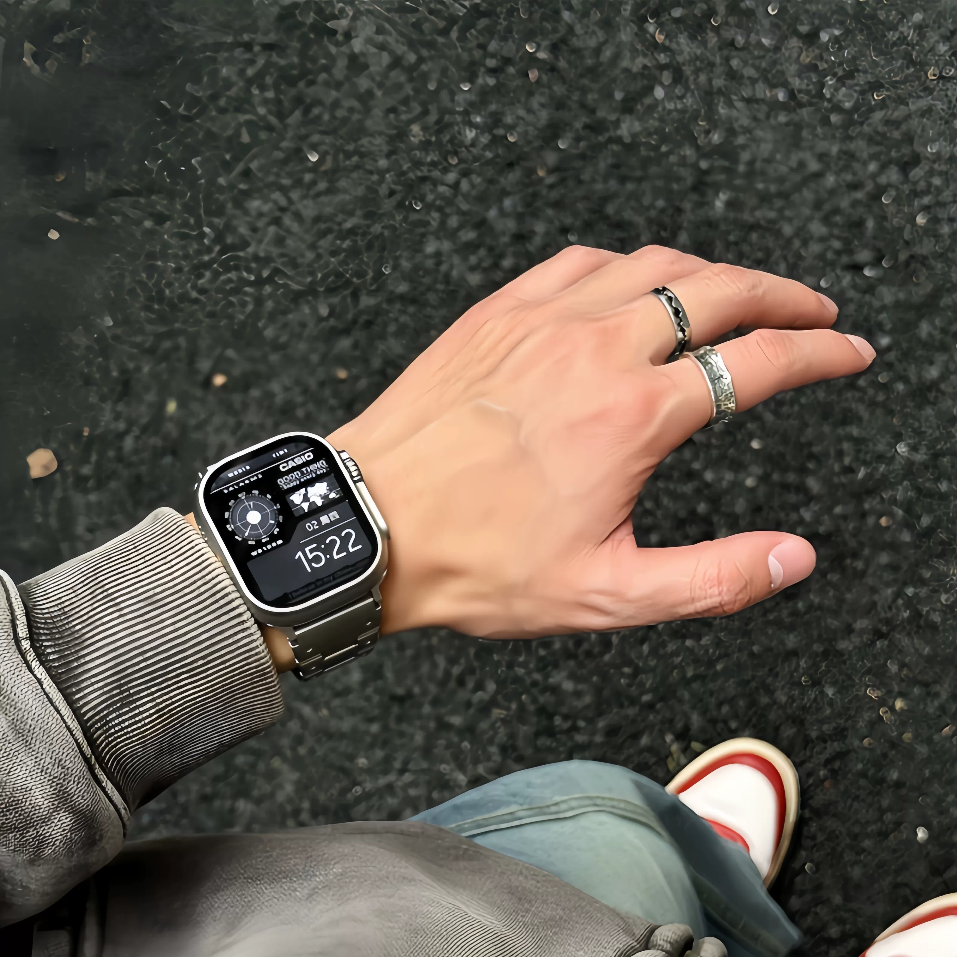 Ностальгию полка точечного края из нержавеющей стали подходящий для Apple WatchS11/S10/S9/S87Ultra3