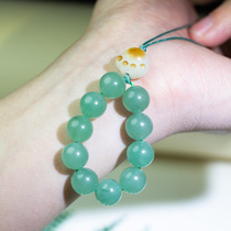 Ancient style mobile phone chain Aventurine lanyard short style weathered Bodhi charcoal roasted cat claw mobile phone pendant decoration too many photos but not enough