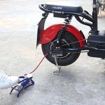 Step on the car tire pressure pump to make a small air pump and add a double-cylinder tire with a car foot-operated car air pump.