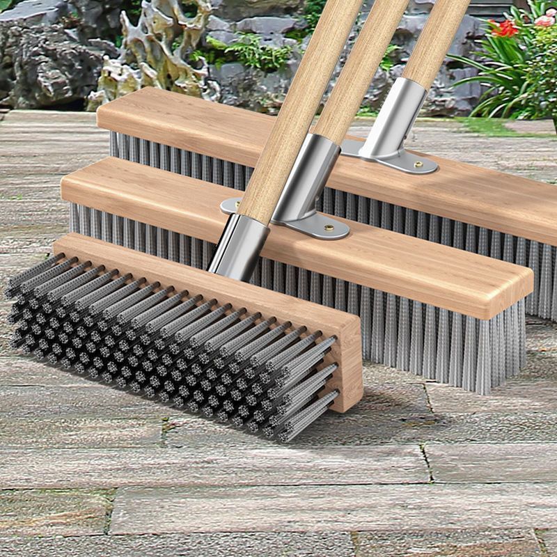 ステンレススチールワイヤーブラシフロアブラシセメント床用ハードブリストルコケ除去鉄ブラシロングハンドルフロアスクラバークリーニングアーティファクト