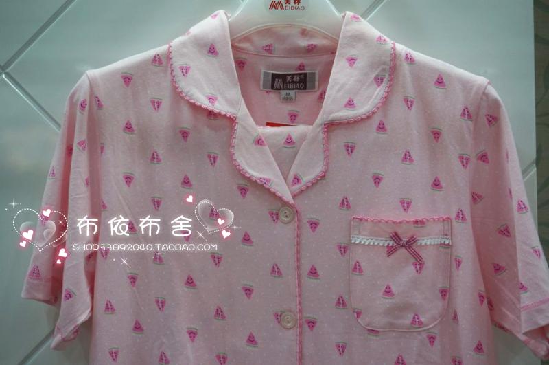 Tiêu chuẩn Mỹ 2016 mới dành cho nữ mùa xuân và mùa hè cotton tay ngắn quần pyjama dịch vụ tại nhà phù hợp với 62245 với XXL bộ quần áo ngủ