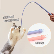 Mouse tail teasing cat-stick cat toy self-Hi desulking silicone gel can replace mousetrap interaction Rat Cat-Mitten Strip Rod