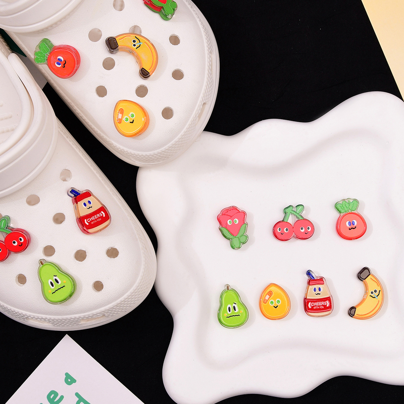 Guomeng Mayday Crocs Shoe Charms Mayday 5525 Shoe Buckle Compatible with Crocs, Set of 7 Pieces