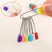 Colorful cartoon childrens safety pin multi-purpose baby pin buckle baby fixed clothing pin saliva towel lock pin