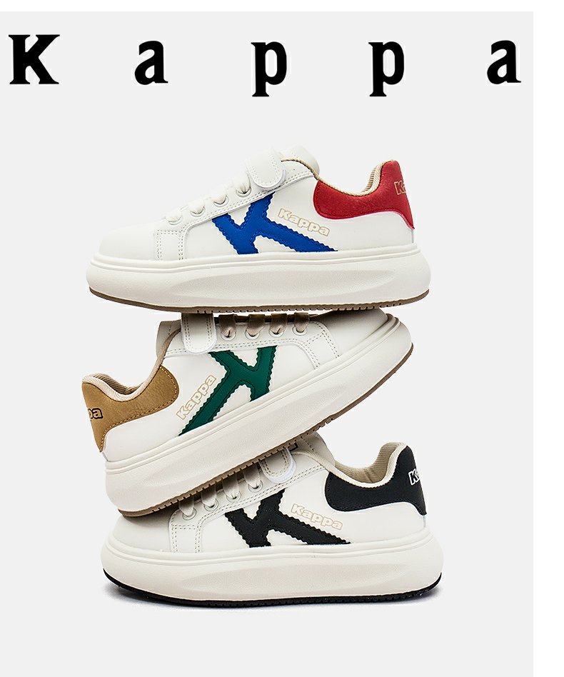 Kappa 卡帕 24年款 儿童麦昆小白鞋 KAZD233111 双重优惠折后￥109包邮 3色可选