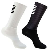 Anti Slip Silicone Summer Aero Socks Whiteline Cycling Socks