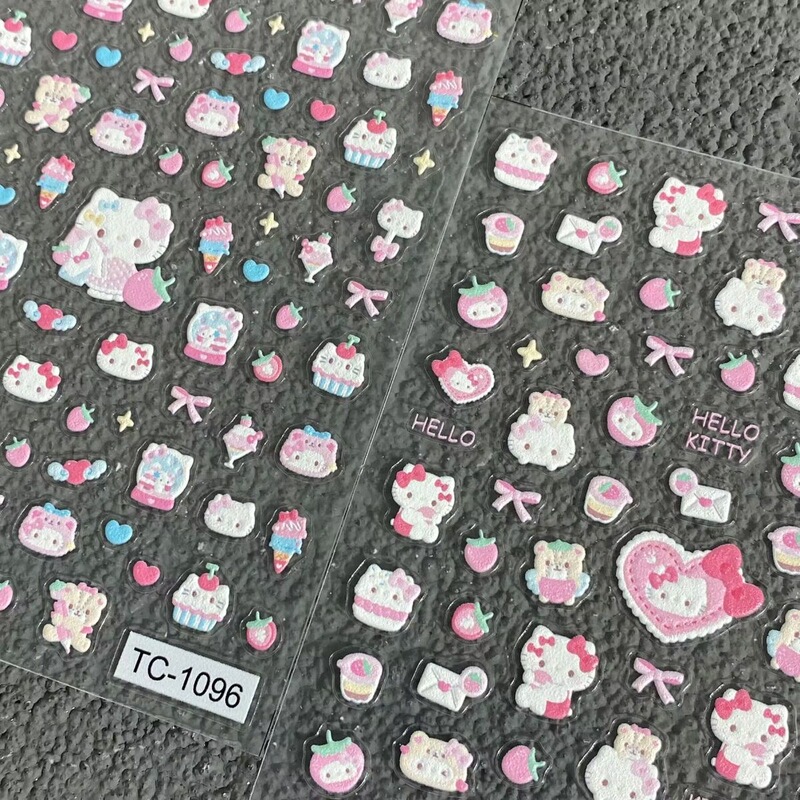 Hellokitty Hello Kitty Embossed Stereo Nail Art Stickers Cartoon DIY Handbook Ccd Mobile Phone Case Decoration Stickers Hellokitty Hello Kitty Embossed Stereo Nail Art Stickers Cartoon DIY Handbook Ccd Mobile Phone Case Decoration Stickers