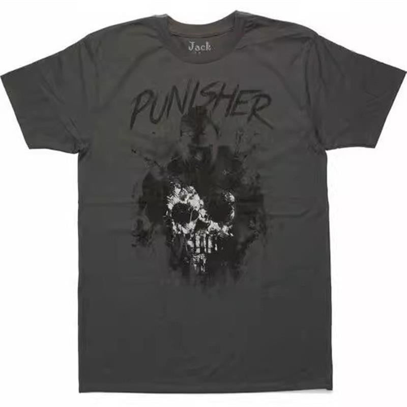 New European and American Style Punisher Niche Foreign Trade Retro Classic Men's Loose T-Shirt