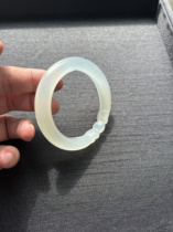 57 circle top quality Yunnan Baoshan Huanglong Jade bracelet old material fully jade with Huanglong Jade national inspection certificate