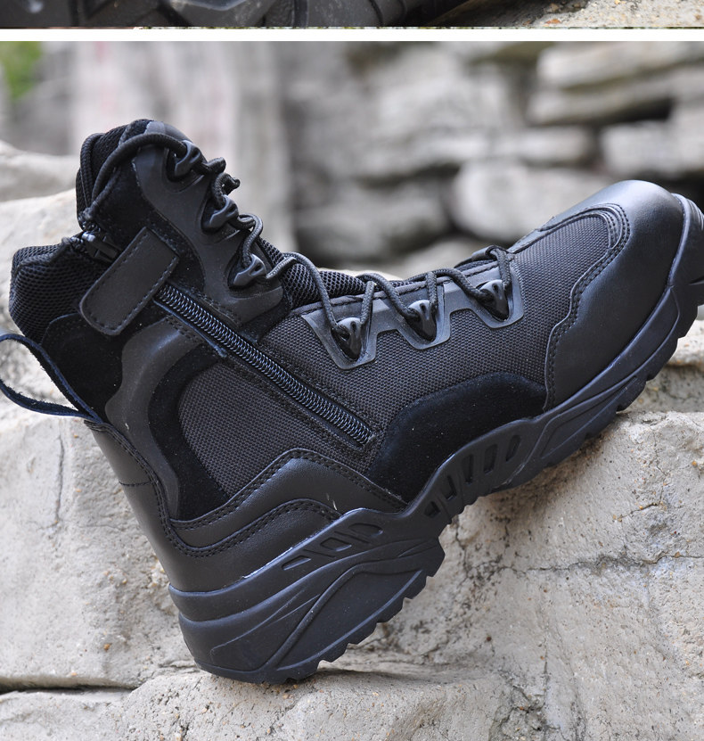 Bottes militaires en cuir - dérapage - Ref 1402467 Image 25