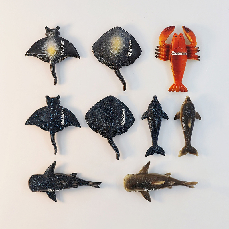 Maldives Creative Underwater World Tourist Souvenirs, Three-Dimensional Painted Home Decoration, Fashionable Collection, Souvenirs