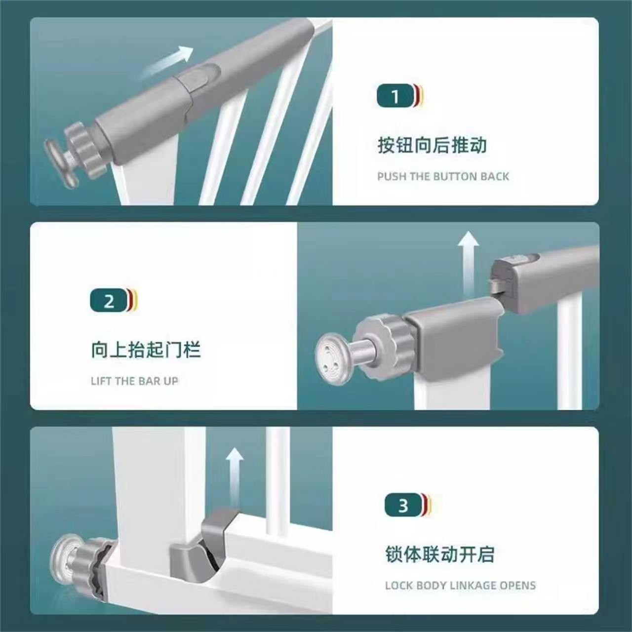 🌟居家必备宠物门栏🏡|双开门狗狗围栏免打孔设计-门护栏-淘宝好物网
