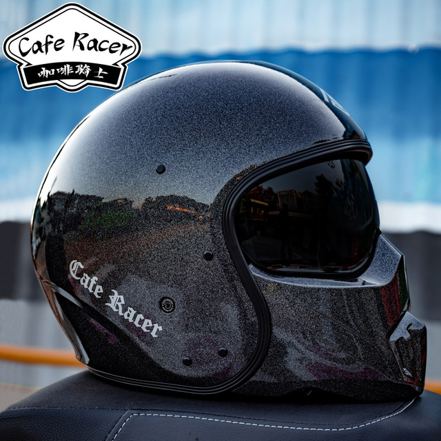 Cafe Rider carbon fiber retro ຫມວກກັນກະທົບຂອງຜູ້ຊາຍແລະແມ່ຍິງຂອງ Harley cruise ລົດຈັກຫມວກກັນກະທົບເຕັມຮູບແບບລົດຈັກ FASEED ຫມວກກັນກະທົບເຄິ່ງຫນຶ່ງ 3C