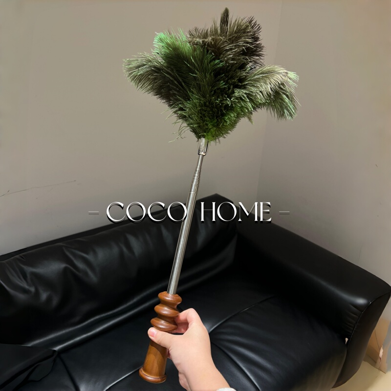 Ostrich Feather Duster, Telescopic Dust Duster, Electrostatic Adsorption Feather Duster, High-End Cleaning Tool, New Year's Dust Sweeping Tool Ostrich Feather Duster, Telescopic Dust Duster, Electrostatic Adsorption Feather Duster, High-End Cleaning Tool, New Year's Dust Sweeping Tool