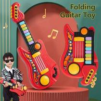 Kids Guitar Toy 2 In 1 Folding Musical Instrument Electronic